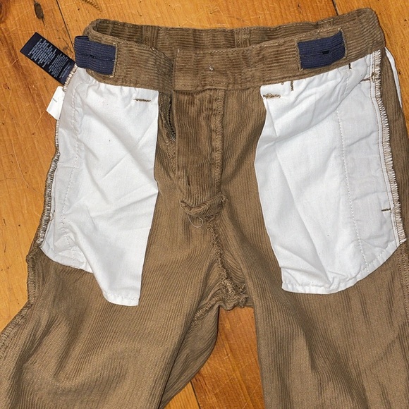 Chaps Pants Long Corduroy Tan Brown Holiday Pants Adjustable waistband Boys 6 - Picture 9 of 12